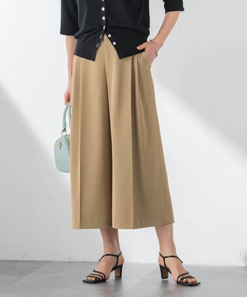 LAUTREAMONT(ロートレアモン)の「ツイミーツイルクロップドパンツ(その他パンツ・レディース・キャメル/ブラック・9号/11号)」の7枚目の写真