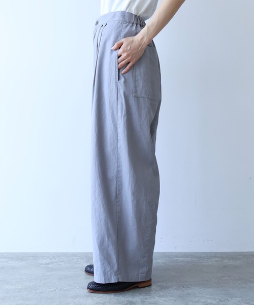 yuni(ユニ )の「△hightwist cotton producte dye highwaist cocoon pants(スラックス・レディース・チャコールグレー/グレー・FREE)」の15枚目の写真