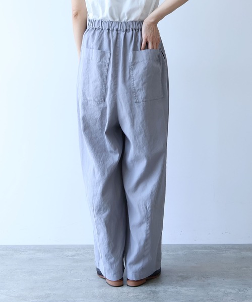 yuni(ユニ )の「△hightwist cotton producte dye highwaist cocoon pants(スラックス・レディース・チャコールグレー/グレー・FREE)」の16枚目の写真