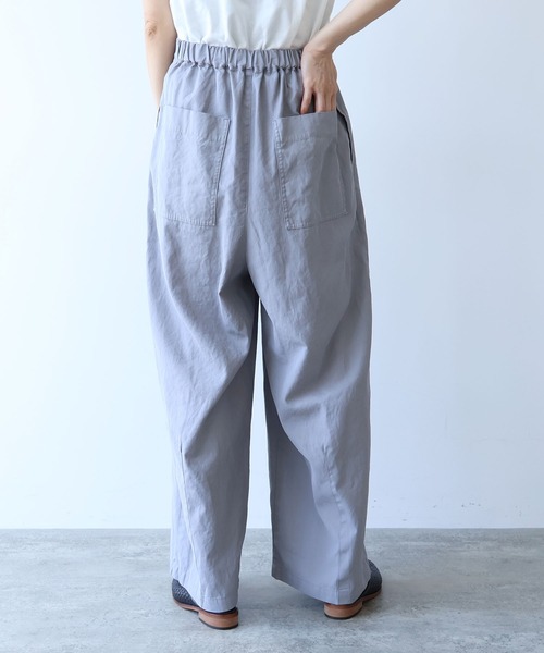 yuni(ユニ )の「△hightwist cotton producte dye highwaist cocoon pants(スラックス・レディース・チャコールグレー/グレー・FREE)」の13枚目の写真