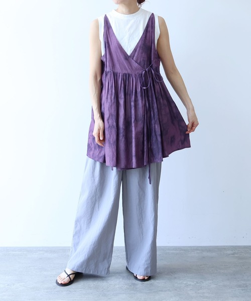yuni(ユニ )の「△hightwist cotton producte dye highwaist cocoon pants(スラックス・レディース・チャコールグレー/グレー・FREE)」の9枚目の写真