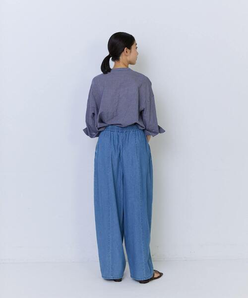ADIEU TRISTESSE(アデュートリステス)の「4.8ozデニムバレルレッグパンツ(その他パンツ・レディース・インディゴブルー/ライトインディゴブルー・38)」の5枚目の写真