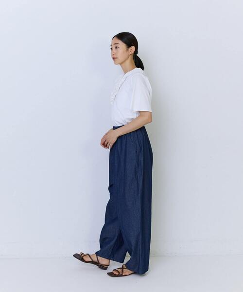 ADIEU TRISTESSE(アデュートリステス)の「4.8ozデニムバレルレッグパンツ(その他パンツ・レディース・インディゴブルー/ライトインディゴブルー・38)」の10枚目の写真
