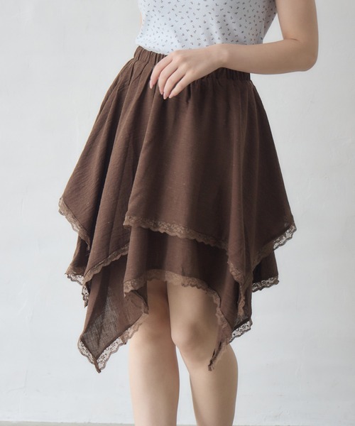 アシンメトリーデザインスカート（スカート）｜Siel（シエル）の