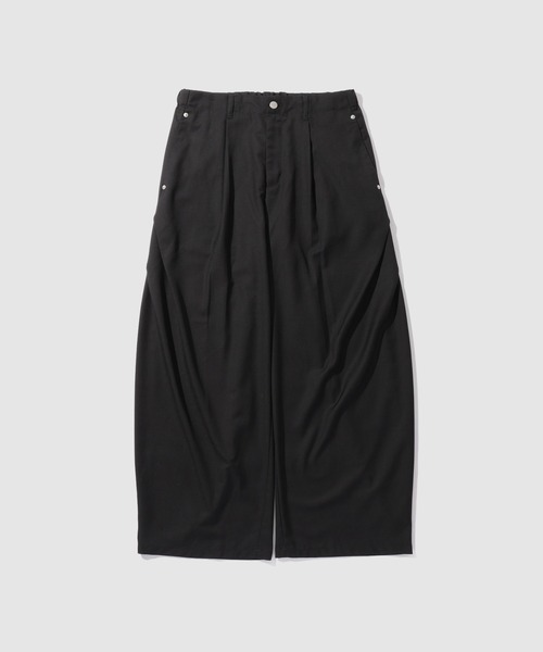 URBAN COLLECTION(アーバンコレクション)の「【URBANCOLECTION/リアルスタンダード】 ツイルタックカーブスラックス ルーズシルエットパンツ(スラックス・メンズ・グレー/ブラック/ブラウン・S/M/L/XL)」の11枚目の写真