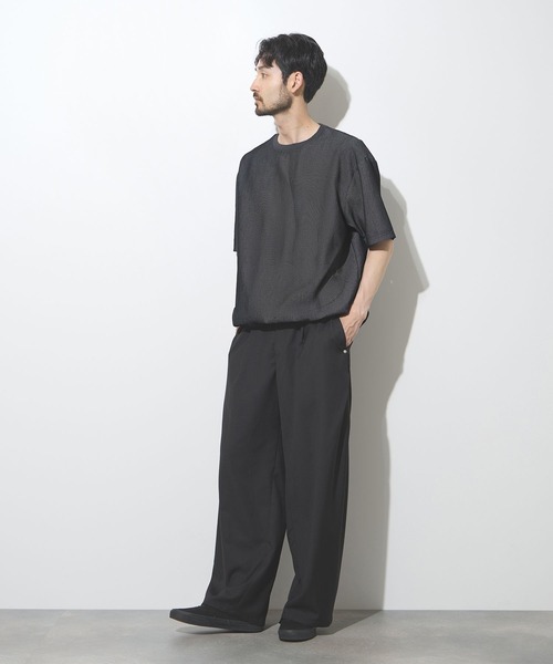 URBAN COLLECTION(アーバンコレクション)の「【URBANCOLECTION/リアルスタンダード】 ツイルタックカーブスラックス ルーズシルエットパンツ(スラックス・メンズ・グレー/ブラック/ブラウン・S/M/L/XL)」の16枚目の写真