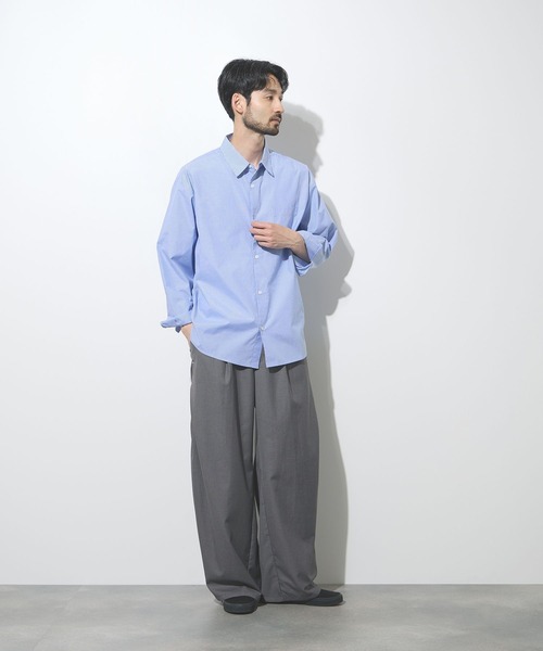 URBAN COLLECTION(アーバンコレクション)の「【URBANCOLECTION/リアルスタンダード】 ツイルタックカーブスラックス ルーズシルエットパンツ(スラックス・メンズ・グレー/ブラック/ブラウン・S/M/L/XL)」の18枚目の写真