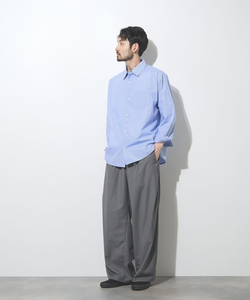 URBAN COLLECTION(アーバンコレクション)の「【URBANCOLECTION/リアルスタンダード】 ツイルタックカーブスラックス ルーズシルエットパンツ(スラックス・メンズ・グレー/ブラック/ブラウン・S/M/L/XL)」の19枚目の写真