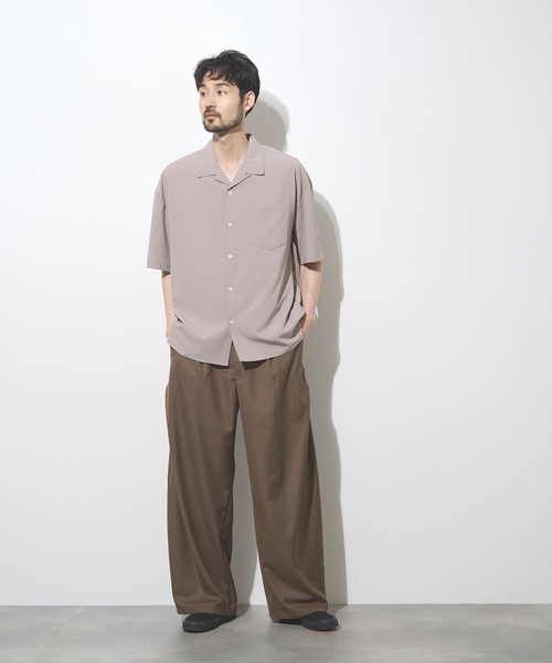 URBAN COLLECTION(アーバンコレクション)の「【URBANCOLECTION/リアルスタンダード】 ツイルタックカーブスラックス ルーズシルエットパンツ(スラックス・メンズ・グレー/ブラック/ブラウン・S/M/L/XL)」の20枚目の写真