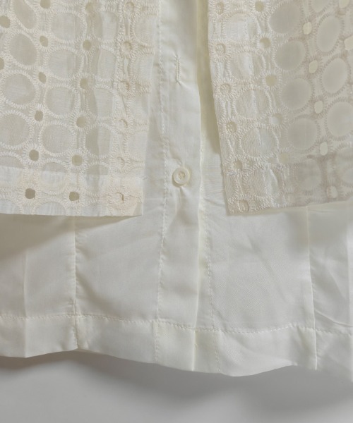 ONEP STAR(ワンピスター)の「カットワークレースブラウス(シャツ/ブラウス・レディース・ベージュ・MEDIUM/LARGE/X-LARGE)」の13枚目の写真