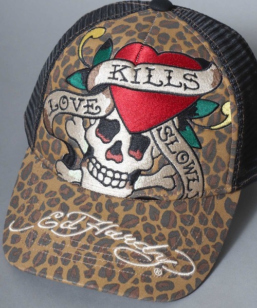 Ed Hardy(エドハーディー)の「Ed Hardy/エド・ハーディー メッシュキャップ 帽子 レディース メンズ(キャップ・メンズ・ブラック系その他・FREE)」の9枚目の写真