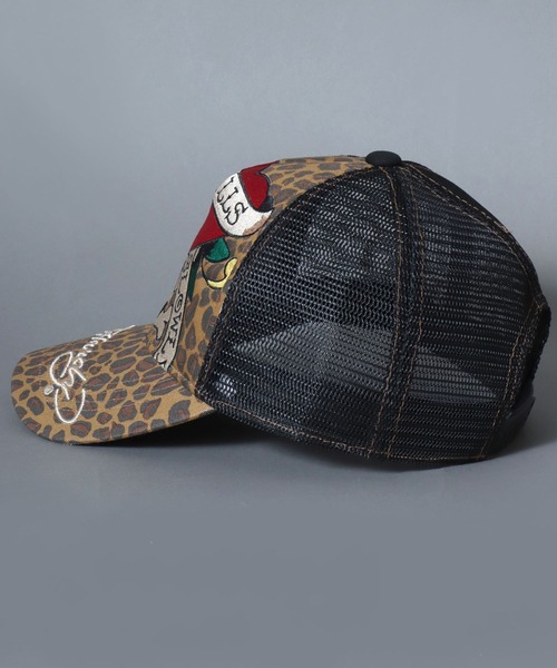 Ed Hardy(エドハーディー)の「Ed Hardy/エド・ハーディー メッシュキャップ 帽子 レディース メンズ(キャップ・メンズ・ブラック系その他・FREE)」の6枚目の写真