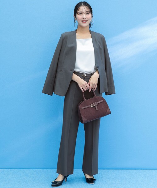 ANY SIS（エニィスィス）の「ウーステッドエステル ワイドパンツ（その他パンツ・レディース・ライトグレー系/グレー系/アイボリー系・SMALL/LARGE/MEDIUM）」の16枚目の写真