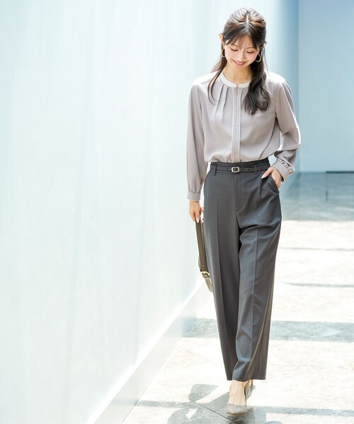 ANY SIS（エニィスィス）の「ウーステッドエステル ワイドパンツ（その他パンツ・レディース・ライトグレー系/グレー系/アイボリー系・SMALL/LARGE/MEDIUM）」の18枚目の写真
