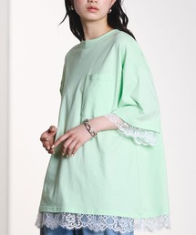 ROSE BUD | LACE DOCKING BIG TEE(Tシャツ/カットソー)