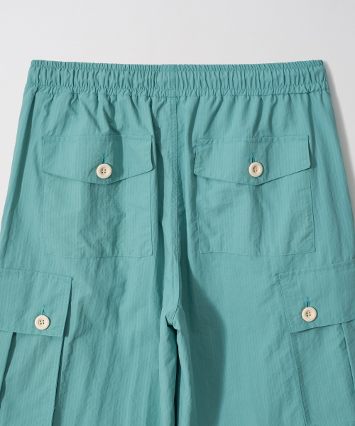 GARMENTS FAB（ガーメンツファブ）の「8 Buttons Parachute Nylon Pants (MINT)（スウェットパンツ・レディース・その他・MEDIUM/LARGE）」の6枚目の写真