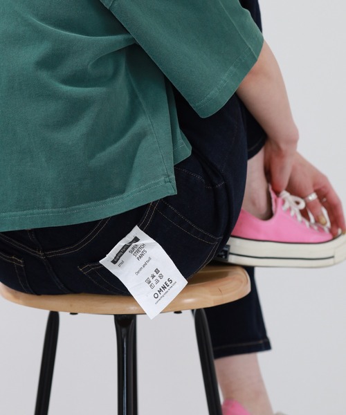 OMNES(オムネス)の「ストレッチデニム バルーンパンツ(デニムパンツ・レディース・ワンウォッシュ/ブラック系・WOMENS S)」の19枚目の写真