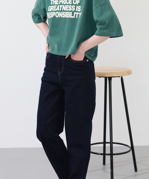 OMNES(オムネス)の「ストレッチデニム バルーンパンツ(デニムパンツ・レディース・ワンウォッシュ/ブラック系・WOMENS S)」の17枚目の写真