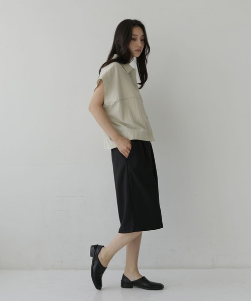  hellam（へラム）の「リネンライクコクーンシャツ（シャツ/ブラウス・レディース・アイボリー/ブラック/グレイッシュベージュ/ブラウン・FREE）」の20枚目の写真
