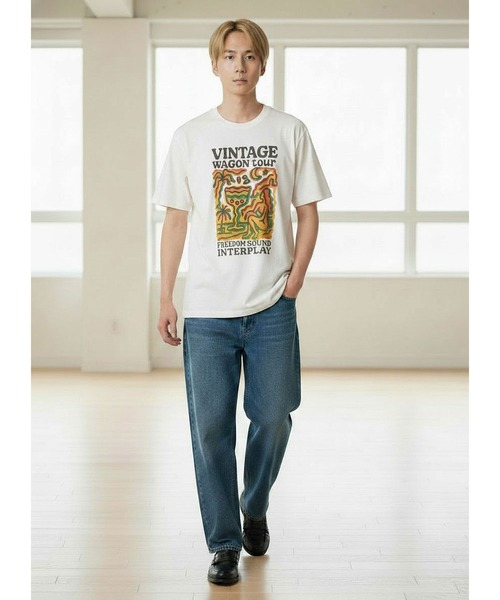 INTERPLAY(インタープレイ)の「【INTERPLAY】70s Art S/S Tee Shirt(Tシャツ/カットソー・メンズ・ホワイト/ナチュラル・MEDIUM/X-LARGE)」の9枚目の写真