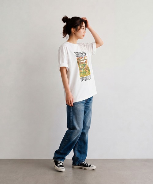INTERPLAY(インタープレイ)の「【INTERPLAY】70s Art S/S Tee Shirt(Tシャツ/カットソー・メンズ・ホワイト/ナチュラル・MEDIUM/X-LARGE)」の12枚目の写真