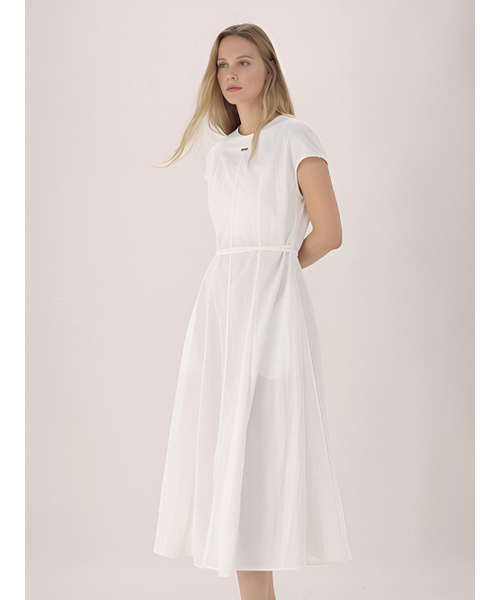 ACUD(アクド)の「Cap Sleeve Strap Dress _White(ワンピース・レディース・オフホワイト・FREE)」の4枚目の写真