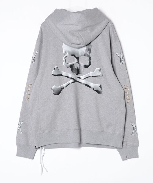 mastermind JAPAN(マスターマインド)の「METALLIC SKULL ZIP UP HOODIE(パーカー・メンズ・グレー系その他/ホワイト/ブラック・XL)」の4枚目の写真