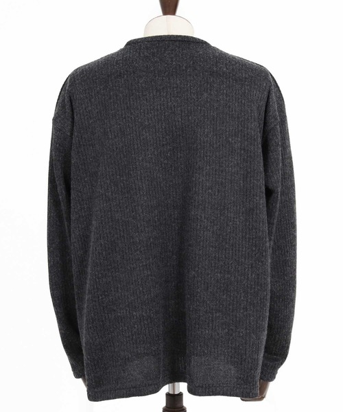 Jih Nunc(ジーヌンク)の「mn3269- 畔編みクルーネックニットソー(JIH-R1227)(ニット/セーター・メンズ・ベージュ/ブラック/チャコール・L/M/S)」の17枚目の写真