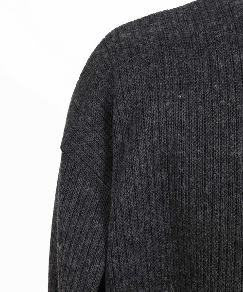 Jih Nunc(ジーヌンク)の「mn3269- 畔編みクルーネックニットソー(JIH-R1227)(ニット/セーター・メンズ・ベージュ/ブラック/チャコール・L/M/S)」の19枚目の写真