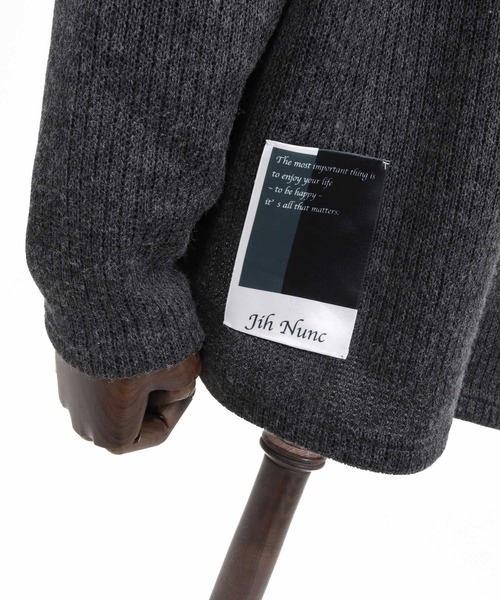 Jih Nunc(ジーヌンク)の「mn3269- 畔編みクルーネックニットソー(JIH-R1227)(ニット/セーター・メンズ・ベージュ/ブラック/チャコール・L/M/S)」の20枚目の写真