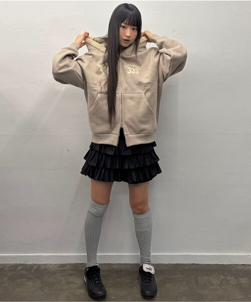 LUVISTRUE(ラヴイズトゥルー)の「EV FAIRY FUR HOOD ZIP UP(BEIGE)(パーカー・レディース・その他・FREE)」の4枚目の写真