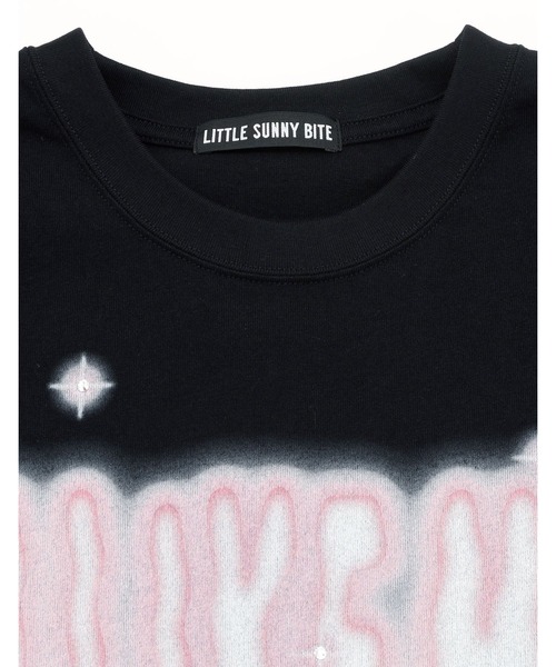 Little sunny bite(リトルサニーバイト)の「【8】【it】【Little Sunny Bite】big tee(Tシャツ/カットソー・レディース・ピンク/ブラック・MEDIUM)」の10枚目の写真
