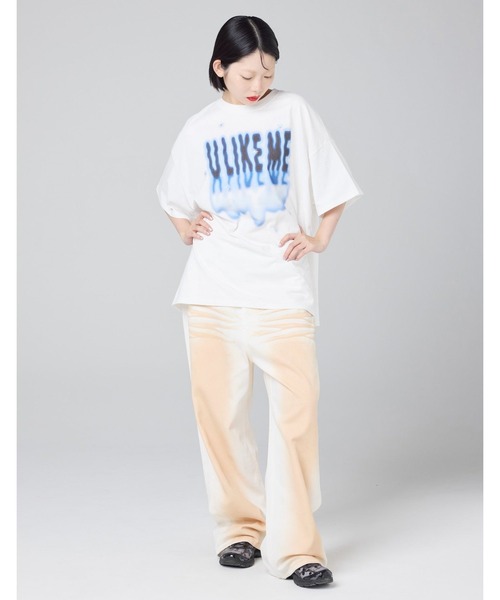 Little sunny bite(リトルサニーバイト)の「【8】【it】【Little Sunny Bite】big tee(Tシャツ/カットソー・レディース・ピンク/ブラック・MEDIUM)」の20枚目の写真
