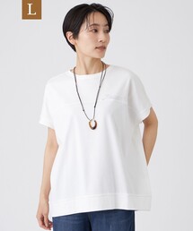 【L】【接触冷感・抗菌防臭・ウォッシャブル】超冷感コットンホットフィットカットソー
