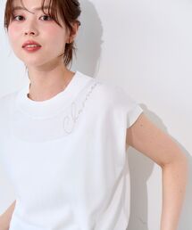 ネック刺繍フレンチプルオーバー