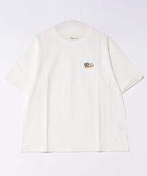 /ATELANE/16/-OE天竺ワンポイント刺繍TEE(トラ、ヒョウ)