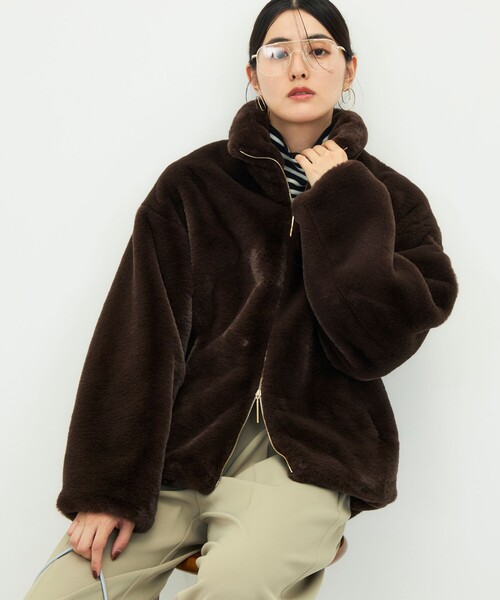 NOLLEY’S Sophi(ノーリーズソフィ)の「【TATRAS/タトラス】BARBRA(ブルゾン・レディース・ミント/ダークブラウン・1)」の2枚目の写真
