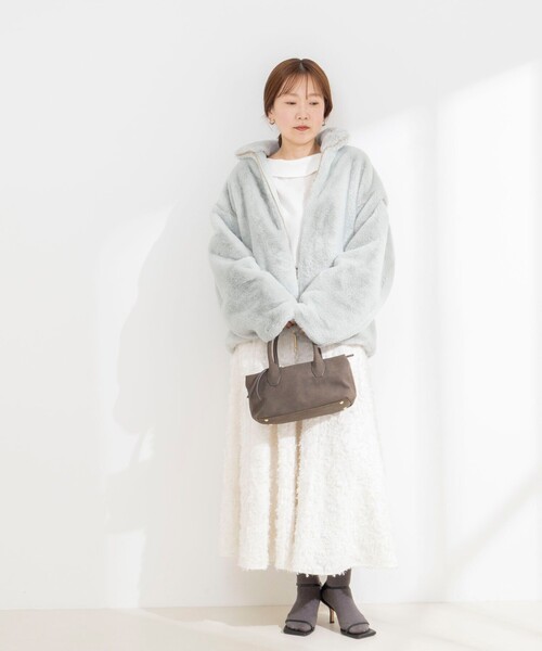 NOLLEY’S Sophi(ノーリーズソフィ)の「【TATRAS/タトラス】BARBRA(ブルゾン・レディース・ミント/ダークブラウン・1)」の4枚目の写真