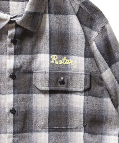 ROTAR(ローター)の「Shaggy Ombre Work Shirt(シャツ/ブラウス・メンズ・ブルー/グリーン/ブラック・X-LARGE/LARGE/MEDIUM)」の13枚目の写真
