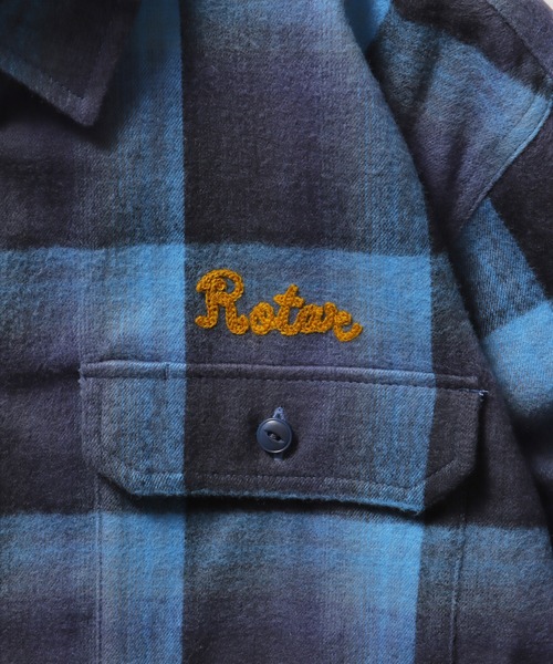 ROTAR(ローター)の「Shaggy Ombre Work Shirt(シャツ/ブラウス・メンズ・ブルー/グリーン/ブラック・X-LARGE/LARGE/MEDIUM)」の14枚目の写真
