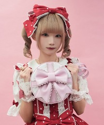 Chalmiere（シャルミエール）の「ドットリボンポシェット（ショルダーバッグ）」