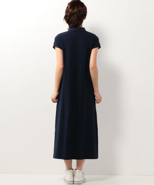 coen（コーエン）の「ポロマキシワンピース（ワンピース・レディース・グレー/ネイビー・MEDIUM/LARGE）」の3枚目の写真