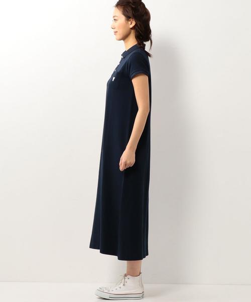 coen（コーエン）の「ポロマキシワンピース（ワンピース・レディース・グレー/ネイビー・MEDIUM/LARGE）」の9枚目の写真