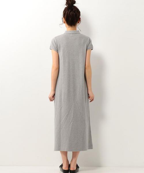 coen（コーエン）の「ポロマキシワンピース（ワンピース・レディース・グレー/ネイビー・MEDIUM/LARGE）」の6枚目の写真