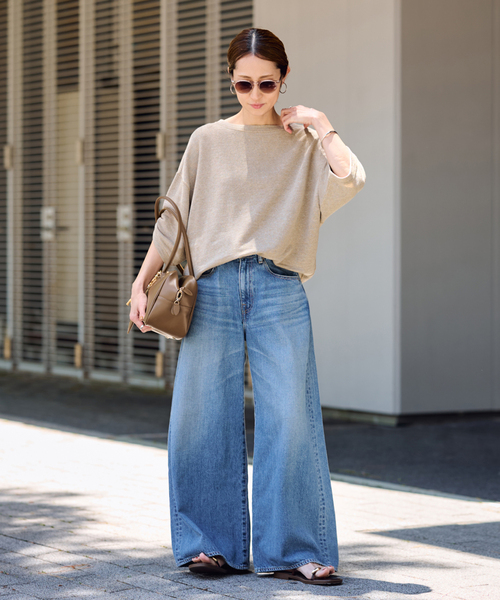 FRAMeWORK(フレームワーク)の「≪追加≫LINEN TERRY LOOSEプルオーバー2(Tシャツ/カットソー・レディース・ベージュ/ホワイト・FREE)」の8枚目の写真
