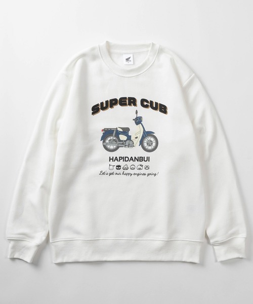 sanrio(サンリオ)の「【71】【HONDA/ホンダ】×【Sanrio/サンリオ】「スーパーカブ」「はぴだんぶい」コラボ 裏起毛 クルーネック プリント スウェット/バックプリント/ユニセックス/レディース/メンズ(S)(スウェット・レディース・シルバーグレー/ブルー/ホワイト/ブラウン/ブラック系/ブルー系/ホワイト系/ブラック・XL/L/M)」の19枚目の写真
