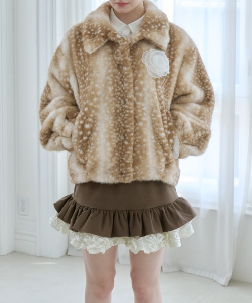 idem(イデム)の「many frill mini skirt / 裾フリルミニスカート(スカート・レディース・ブラック/ブラウン・FREE)」の21枚目の写真