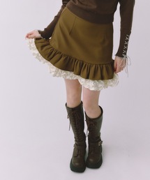idem（イデム）の「many frill mini skirt / 裾フリルミニスカート（スカート）」