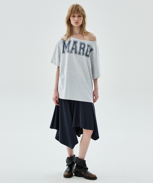 Mardi Mercredi(マルディメクルディ)の「MIDI SKIRT FOLDOVER WAIST / ミディ スカート フォールドオーバー ウエスト(スカート・レディース・ネイビー・FREE)」の12枚目の写真