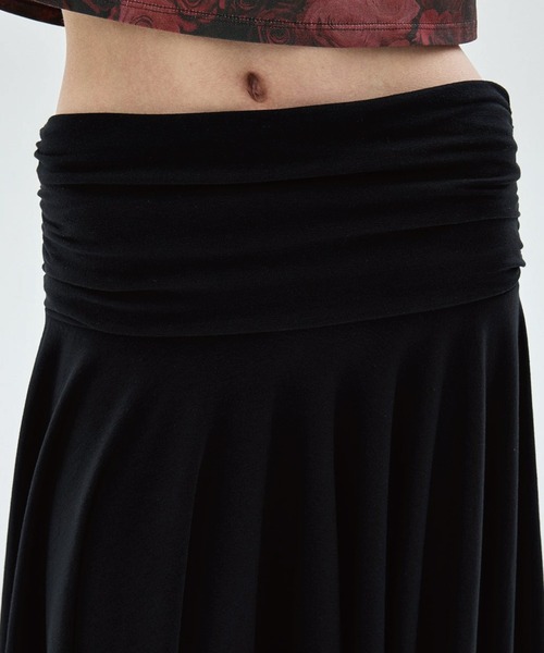Mardi Mercredi(マルディメクルディ)の「MIDI SKIRT FOLDOVER WAIST / ミディ スカート フォールドオーバー ウエスト(スカート・レディース・ネイビー・FREE)」の19枚目の写真